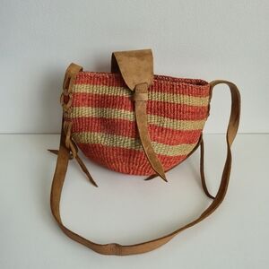 Vintage Handmade Woven Crossbody Bag
​Coastal Cowgirl Boho Chic